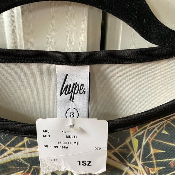 Hype long sleeve graphic dress. 1 Size,fits XS - S - Picture 3 of 5